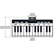 Load image into Gallery viewer, Electronic Musical Piano Mat Keyboard Baby Crawling Touch Play Game Carpet Mat Educational Musical Instrument Toy For Kids
