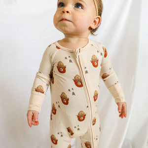 A Baby Station Mini Smokey Bamboo Onesie