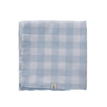 Load image into Gallery viewer, Light Blue Checkered Blanket
