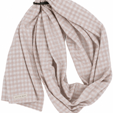 Load image into Gallery viewer, Beige Gingham Ring Sling Carrier
