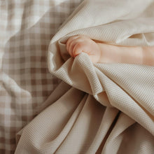 Load image into Gallery viewer, Coco Ivory Waffle Knit Blanket
