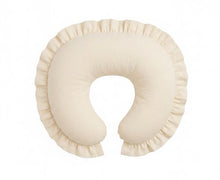 Load image into Gallery viewer, Cream Ruffle Nursing Pillow Cover
