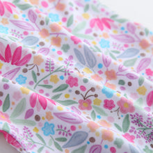 Load image into Gallery viewer, Tiny Blooms Ruffled Zippered Baby Romper
