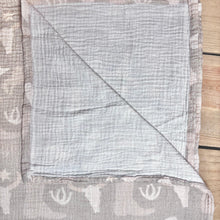 Load image into Gallery viewer, Organic Bamboo Cotton Blend Swaddle Blanket in Yippee Ki Yay

