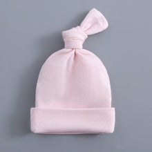 Load image into Gallery viewer, Light Pink Bereavement Gown &amp; Hat Set
