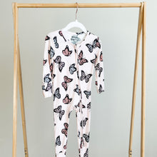 Load image into Gallery viewer, Butterfly Romper Bamboo Pajama Set
