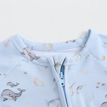 Load image into Gallery viewer, Sea of Love Zippered Baby Romper
