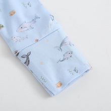 Load image into Gallery viewer, Sea of Love Zippered Baby Romper
