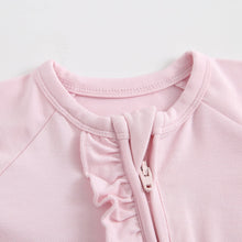 Load image into Gallery viewer, Dawn Ruffled Zippered Baby Romper
