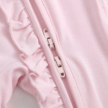 Load image into Gallery viewer, Dawn Ruffled Zippered Baby Romper
