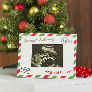 Special Delivery Sonogram Holiday Picture Frame