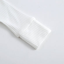 Load image into Gallery viewer, Snow Ribbed Zippered Baby Romper
