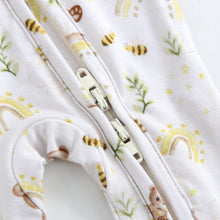 Load image into Gallery viewer, Sweet as Honey Zippered Baby Romper
