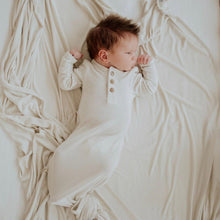 Load image into Gallery viewer, oatmeal ribbed knotted sleeper
