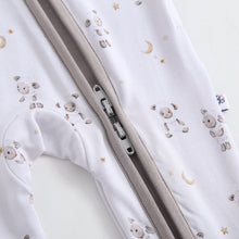 Load image into Gallery viewer, Little Lamb Zippered Baby Romper
