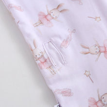 Load image into Gallery viewer, Bunny Tutu Ruffled Zippered Baby Romper
