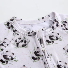 Load image into Gallery viewer, Lucky Panda Zippered Baby Romper
