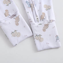 Load image into Gallery viewer, Dino Derby Zippered Baby Romper
