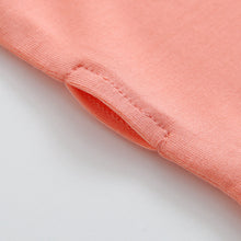 Load image into Gallery viewer, Joyful Coral Zippered Baby Romper

