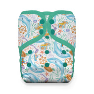 Thirsties Natural One Size Pocket Diaper - Mermaid Lagoon