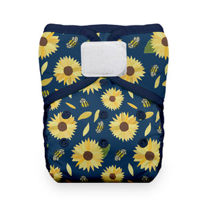 Thirsties Natural One Size Pocket Diaper-Moon Blossom