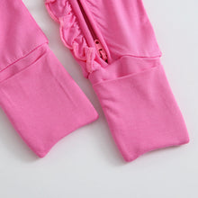 Load image into Gallery viewer, Perfectly Pink Zipper Baby Romper
