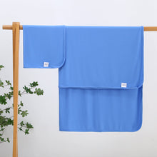 Load image into Gallery viewer, Pure Blue Bamboo Swaddle Blanket
