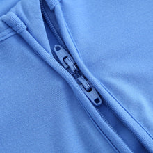 Load image into Gallery viewer, Pure Blue Zippered Baby Romper
