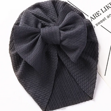 Load image into Gallery viewer, Baby Girl Hat Turban With Bow Knot Infant Beanie Solid Big Bowknot Cap For Girls Kid Hats
