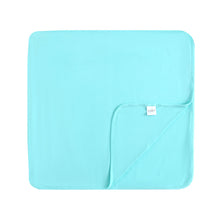 Load image into Gallery viewer, Tranquil Turquoise Bamboo Swaddle Blanket
