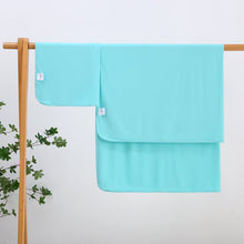 Load image into Gallery viewer, Tranquil Turquoise Bamboo Swaddle Blanket
