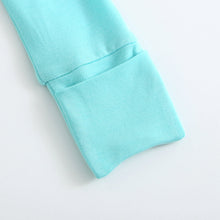 Load image into Gallery viewer, Tranquil Turquoise Zippered Baby Romper
