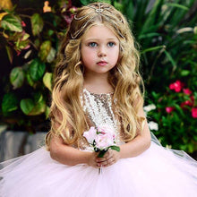 Load image into Gallery viewer, Fancy Wedding Dress Sleeveless Sequins Party Dress For Baby Girl Summer Dresses In Luxury New Elegant Design
