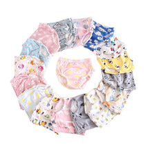 Load image into Gallery viewer, 6 Layer Baby Cotton Training Pants Panties Cloth Diapers Reusable Child Nappies Breathable Diaper
