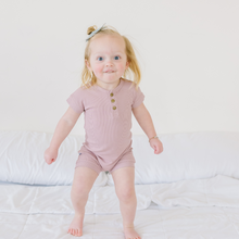 Load image into Gallery viewer, blush ribbed romper

