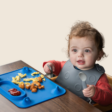 Load image into Gallery viewer, Travel Tether Bib+ Utensils

