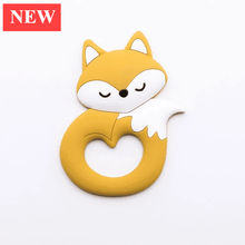 Load image into Gallery viewer, New Sets Baby Silicone Teether Rodent Silicone Animal Fox Teeth Chew Children Goods
