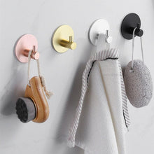 Load image into Gallery viewer, Adhesive Wall Hooks Mounted Door Key Cloth Coat Bathroom Robe Hanger Kitchen Hardware Rack Shelf Bag Hook Organizer For Hanging  Bathroom Toilet Sticky Hook

