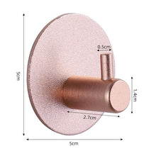 Load image into Gallery viewer, Adhesive Wall Hooks Mounted Door Key Cloth Coat Bathroom Robe Hanger Kitchen Hardware Rack Shelf Bag Hook Organizer For Hanging  Bathroom Toilet Sticky Hook
