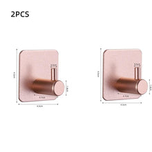 Load image into Gallery viewer, Adhesive Wall Hooks Mounted Door Key Cloth Coat Bathroom Robe Hanger Kitchen Hardware Rack Shelf Bag Hook Organizer For Hanging  Bathroom Toilet Sticky Hook
