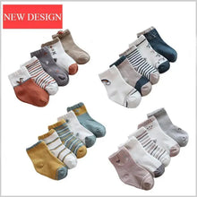 Load image into Gallery viewer, Baby Girls Cotton Cartoon Autumn Socks For Newborn Toddler Unique Style Soft Material Cute Colors
