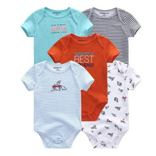 Load image into Gallery viewer, Baby Rompers Short Sleeve 100% Cotton Overalls Newborn Comfortable Clothes Super Soft Stretchable
