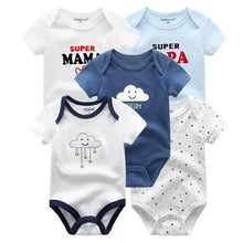 Load image into Gallery viewer, Baby Rompers Short Sleeve 100% Cotton Overalls Newborn Comfortable Clothes Super Soft Stretchable
