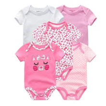 Load image into Gallery viewer, Baby Rompers Short Sleeve 100% Cotton Overalls Newborn Comfortable Clothes Super Soft Stretchable
