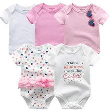 Load image into Gallery viewer, Baby Rompers Short Sleeve 100% Cotton Overalls Newborn Comfortable Clothes Super Soft Stretchable
