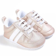 Load image into Gallery viewer, Baby Shoes Classical Sport Soft Sole PU Leather Multi-Color Crib Baby Moccasins Casual Sneakers
