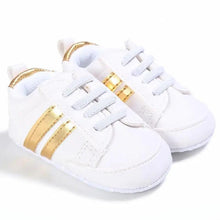 Load image into Gallery viewer, Baby Shoes Classical Sport Soft Sole PU Leather Multi-Color Crib Baby Moccasins Casual Sneakers
