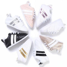 Load image into Gallery viewer, Baby Shoes Classical Sport Soft Sole PU Leather Multi-Color Crib Baby Moccasins Casual Sneakers
