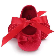Load image into Gallery viewer, Baby Shoes Cute Bowknot Newborn Shoes Soft Bottom Anti Slip Toddler Girls Princess Shoes
