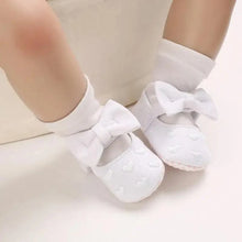 Load image into Gallery viewer, Baby Shoes Cute Bowknot Newborn Shoes Soft Bottom Anti Slip Toddler Girls Princess Shoes
